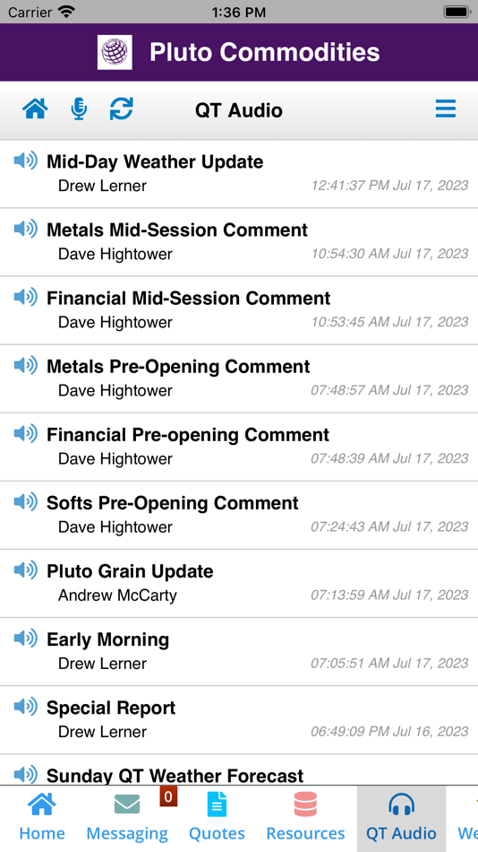 #5. Pluto Commodities (iOS) โดย: QT Information Systems, Inc.