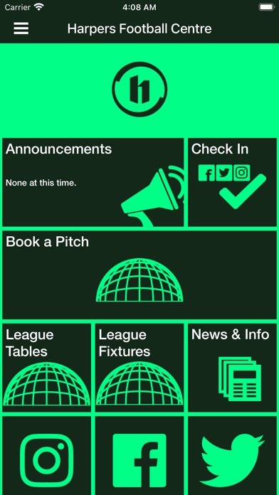 Harpers Football Centre Screenshot