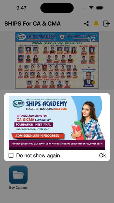 Ships For CA and CMA Screenshot