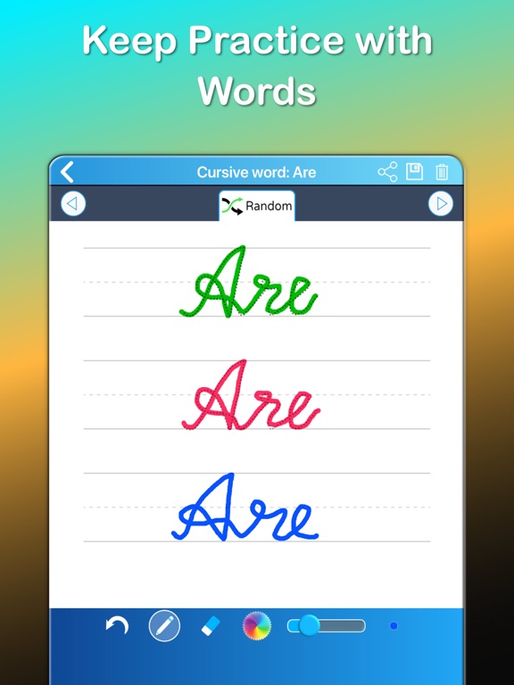 ABC Alphabet Writing Worksheet iPad screenshot 9 - Education app
