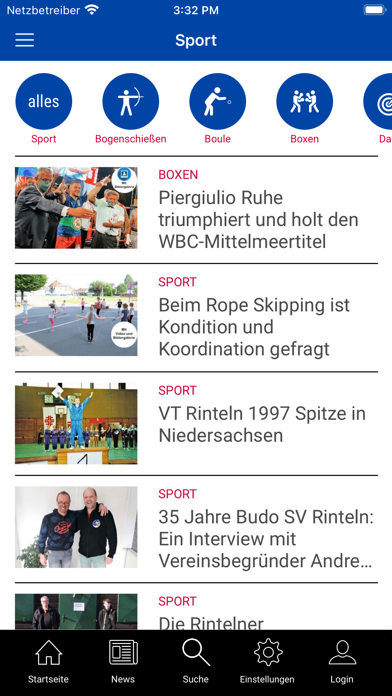 Rinteln Sport Screenshot