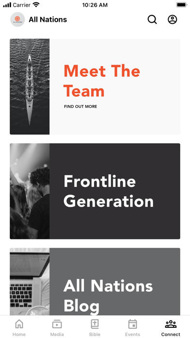 All Nations Church App Screenshot