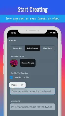 Game screenshot Fake Tweet Creator Reel Maker mod apk