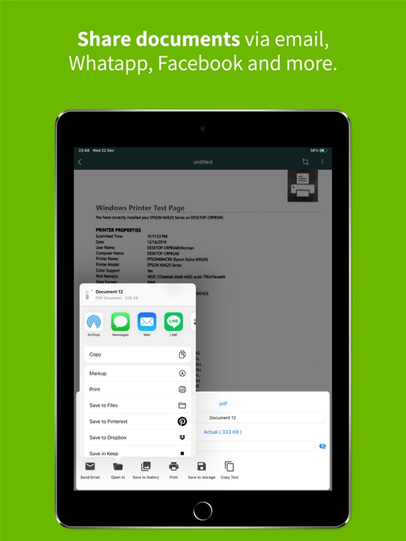 Clear Scan: Doc Scanner App iPad screenshot 5 - Business app