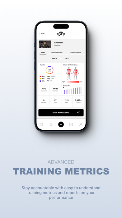 G.A. Training App Screenshot