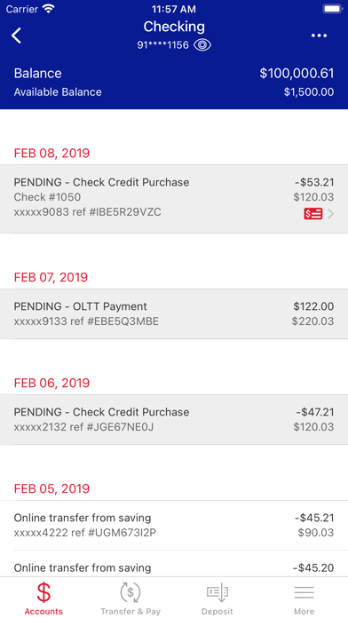 Mid-Tex Federal Credit Union Screenshot