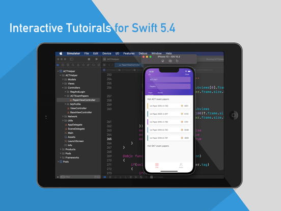 xcode and swift tutorials iPad screenshot 6 - Education app