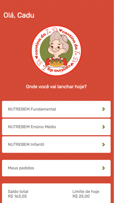 Cantina da tia Dê Screenshot