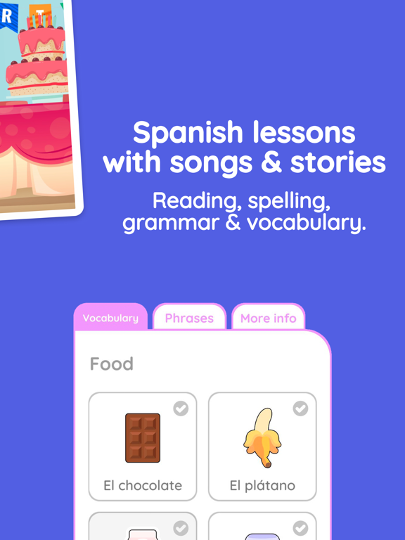 Loritos Learn Spanish for Kids iPad screenshot 3 - Education app