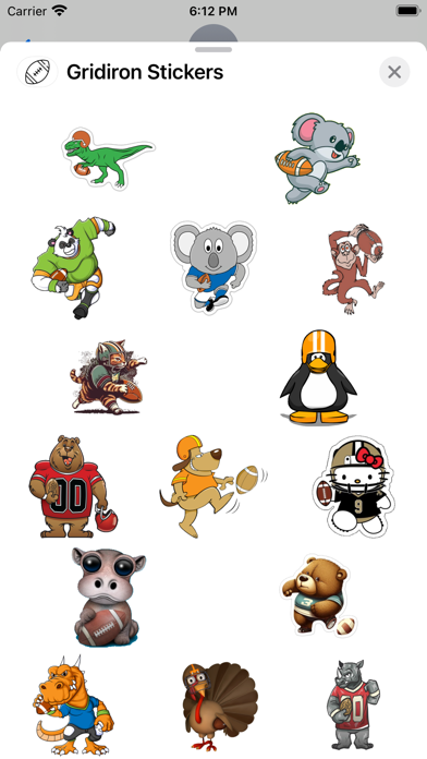 Screenshot #1 pour Gridiron Stickers