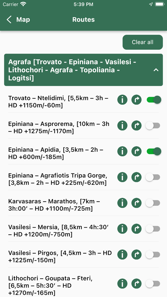 #6. Evrytania's Trails (iOS) بواسطة: P. MATSOUKA KAI SIA EE