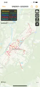 Workout Map screenshot #2 for iPhone
