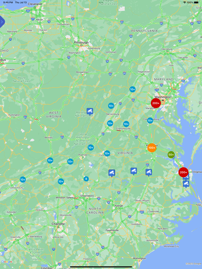 Live Traffic - Virginia
