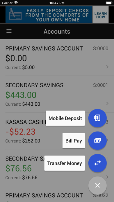 Family Financial Credit Union Screenshot