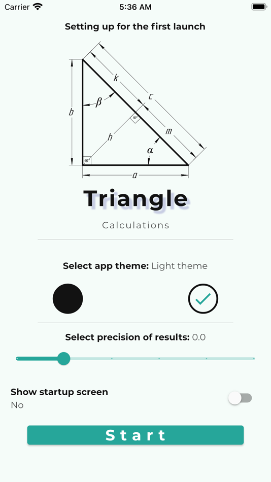 #1. Triangle Angles Calculator (iOS) Podle: Dmitriy Trofimov