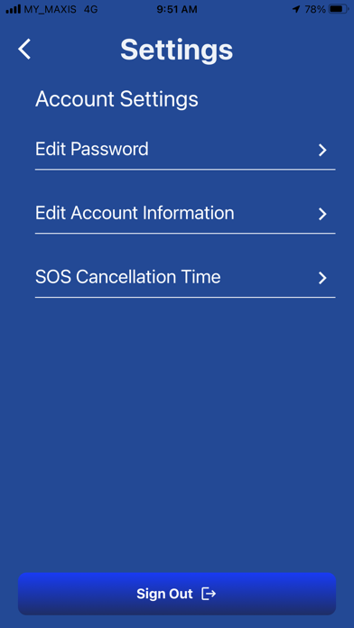 Bluguard SOS Screenshot