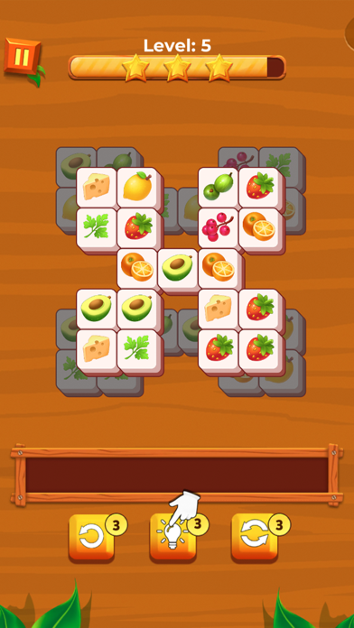 Fruit Crush Triple Tile Puzzle Screenshot