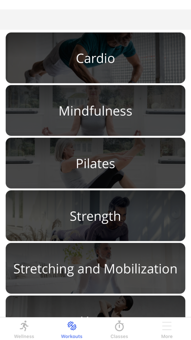 AARP Online Fitness Screenshot