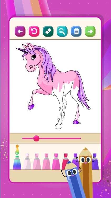 Unicorns Coloring Book