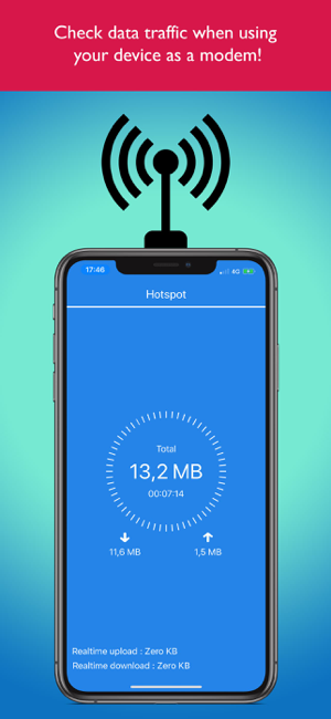 ‎Hotspot Monitor Pro Data Usage Screenshot