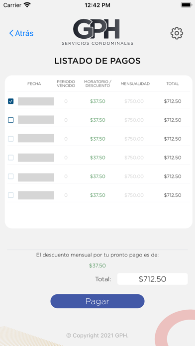 Mantenimiento GPH Screenshot