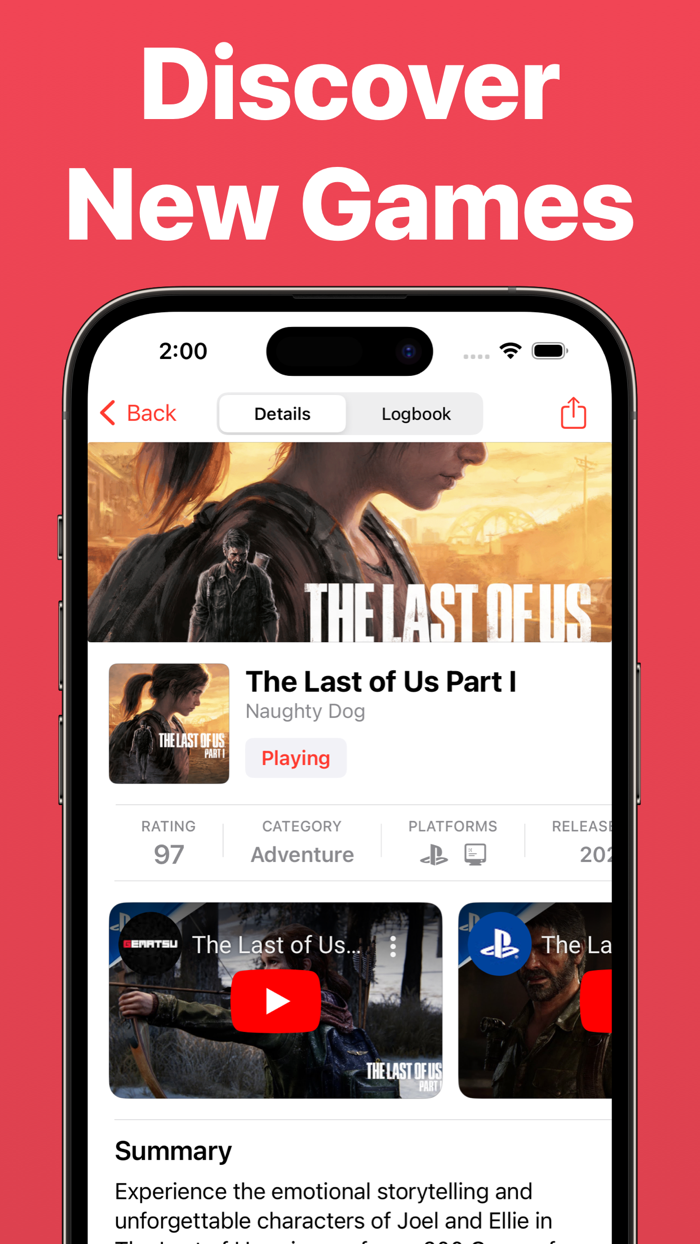 Video Game Tracker - GameLog