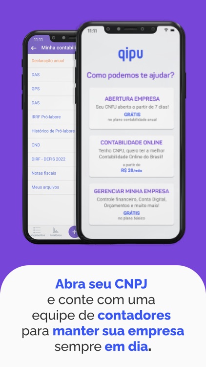 Qipu Contabilidade Abra CNPJ