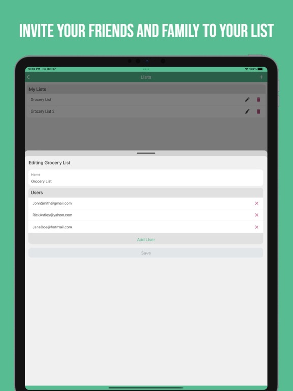 Loaf - Grocery List iPad screenshot 2 - Shopping app
