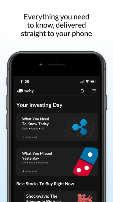 Moby: Invest Smarter Screenshot