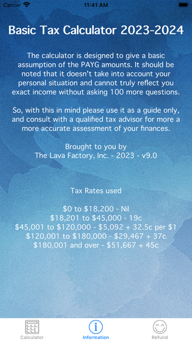 ATO Tax Calculator Screenshot