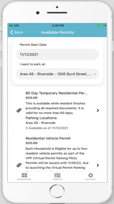 PermitConnect Baltimore Screenshot