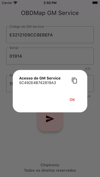 OBDMap GM Service Screenshot