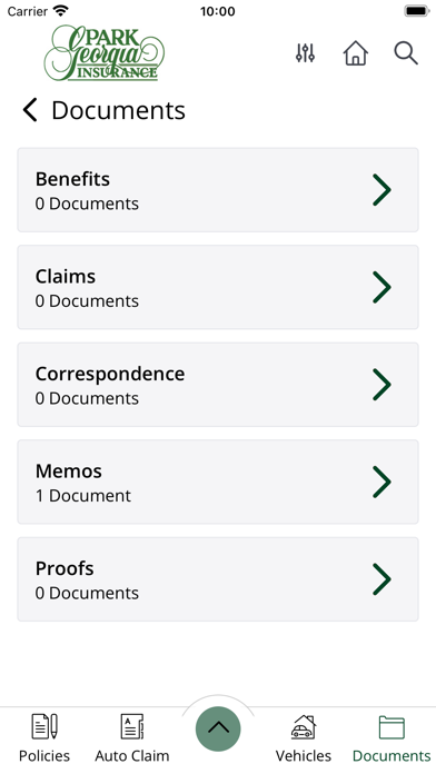 Park Georgia Insurance Screenshot