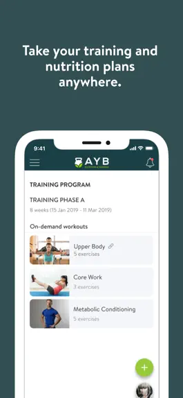 Game screenshot AYB Nutrition and Training hack