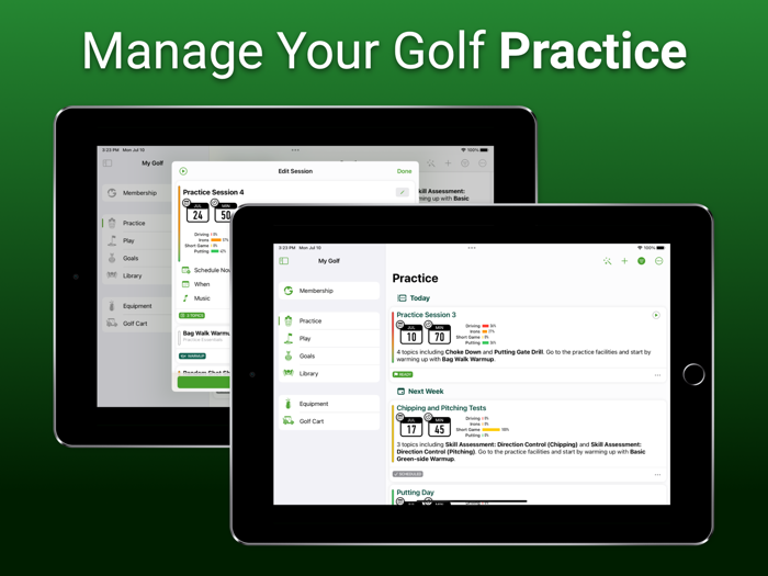 My Golf Practice Play and Plan