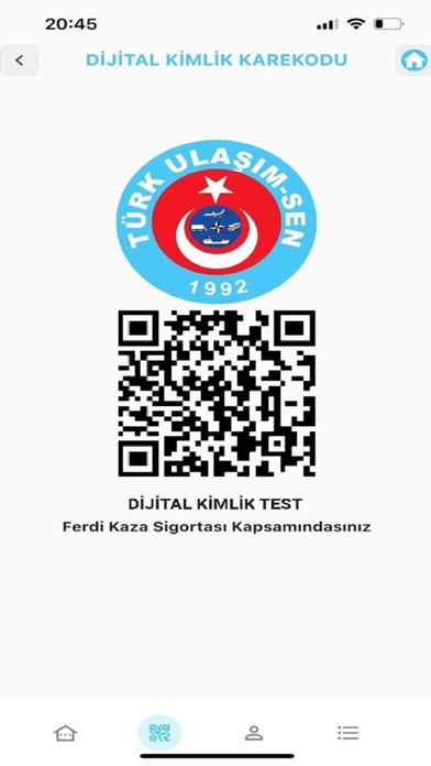Türk Ulaşım Sen Dijital Kimlik Screenshot