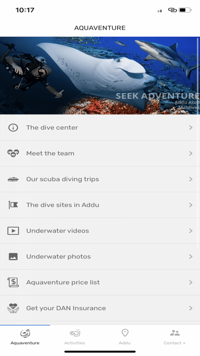 Aquaventure App Screenshot