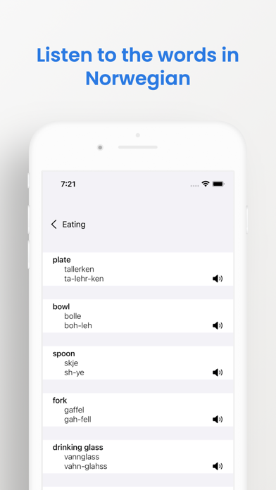 Norwegian Phrasebook Screenshot