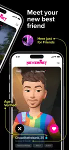 Nevermet - VR Dating Metaverse screenshot #3 for iPhone