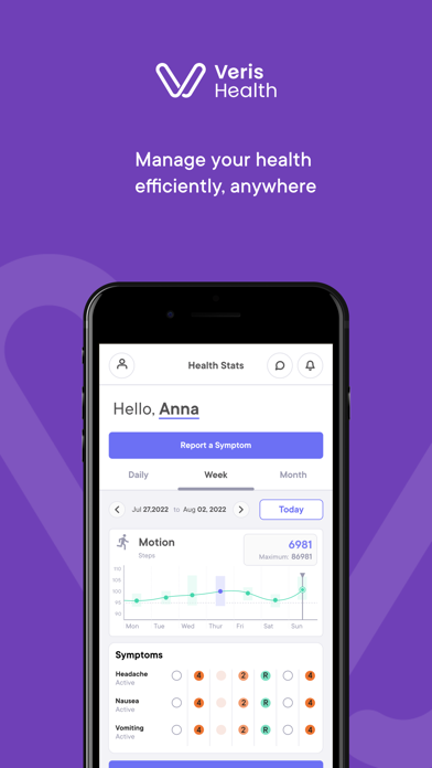 Veris Health - Patient Screenshot