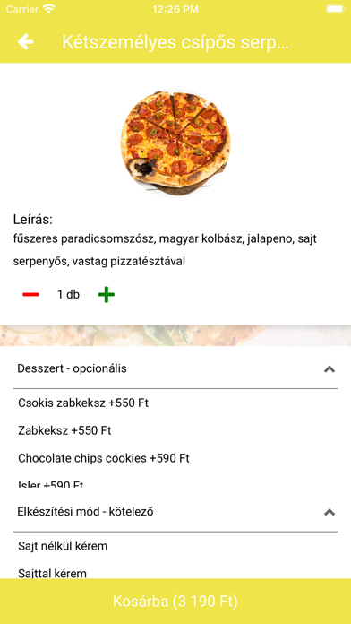 Milans Pizza Screenshot