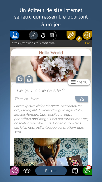 Screenshot #1 pour Créer un site web avec SimDif