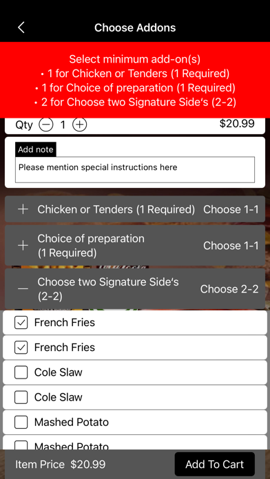 Chicken and Burgers Screenshot