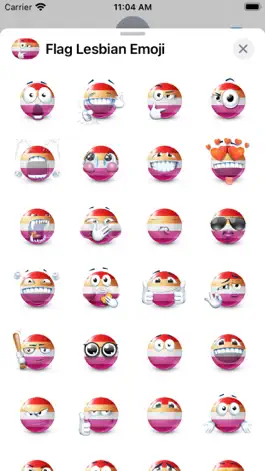 Game screenshot Lesbian Flag Emoji apk