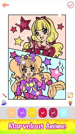 Game screenshot Glitter Color By Number Pages hack