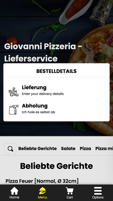 Giovanni Pizzeria Screenshot
