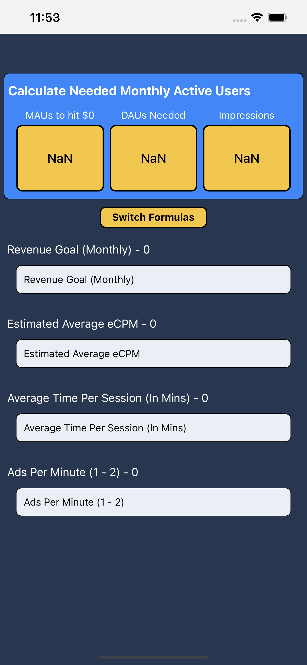 Ad Revenue Calculator