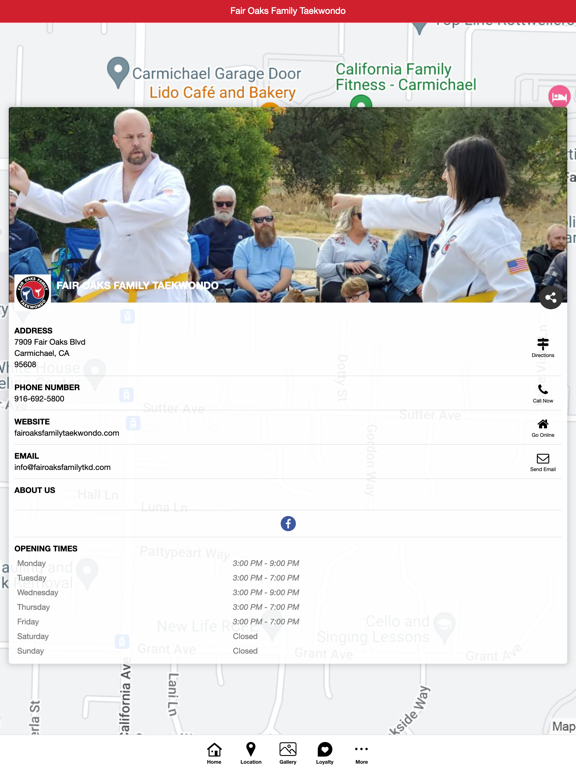Fair Oaks Family Taekwondo iPad screenshot 2 - Sports app