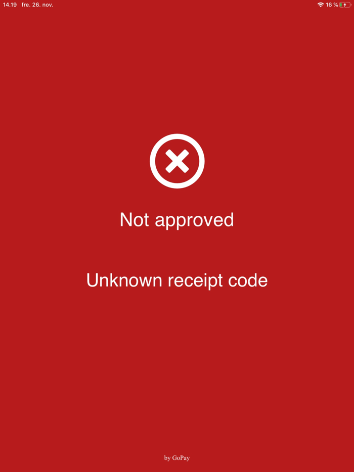 GoPay Receipt Control