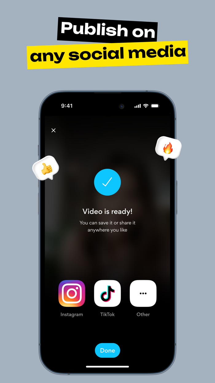 Liro Auto Captions to Video